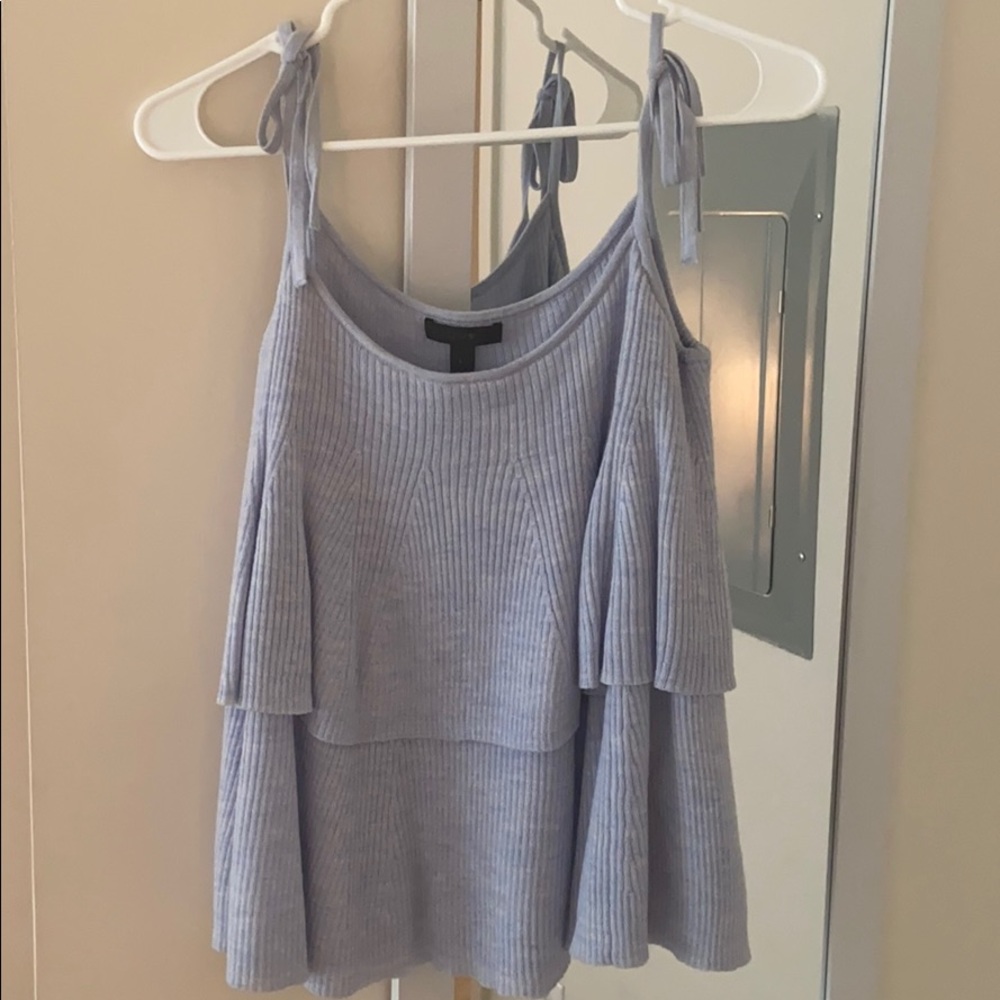 J.Crew Blue Tie Tank Top